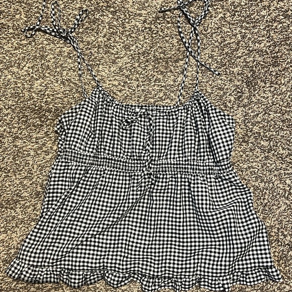Plaid Flowy Tank top - Picture 1 of 5